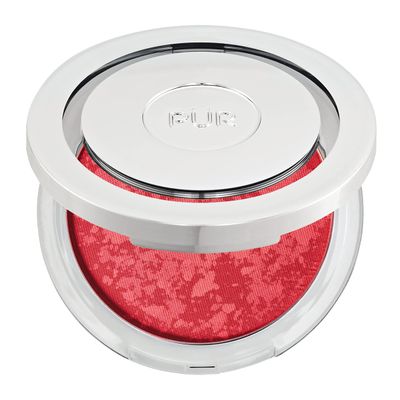 PR MINERALS Blushing Act Skin Perfecting Powder in Berry Beautiful, Satin Matte Finish, Buildable Coverage, Cruelty Free, 0.28 Oz
