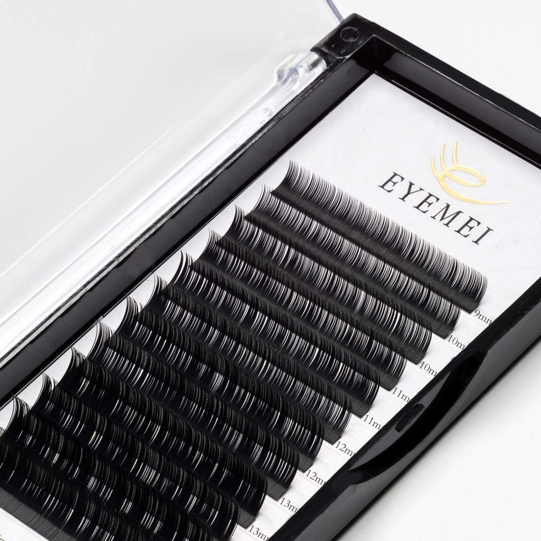 Eyelash Extensions 0.15mm C Curl 8-15mm Mixed Tray Natural Light Faux Mink Individual Lashes Extensions Supplies Professional Salon Use by EYEMEI (0.15-C-MIXED)
