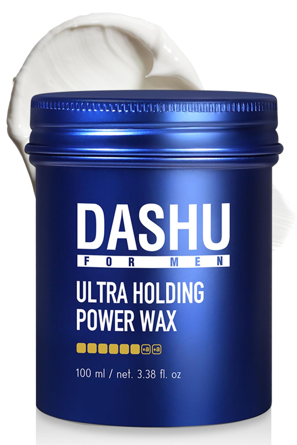 DASHU Ultra Holding Power Men Hair Wax Strong Hold | Long Lasting &amp; Easy to Wash Edge Control Hair Styling Wax w/Collagen &amp; Argan Oil 3.38 fl oz