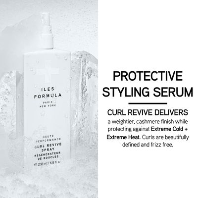 ILES FORMULA Haute Performance Curl Revive Spray - Anti-Frizz & Anti-Humidity Leave-In Conditioning Serum - Defines, Adds Texture, Style Curly or Wavy Hair, 6.8 Fl Oz (200 ML)