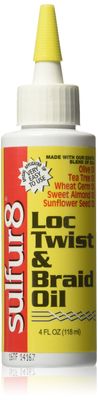 Sulfur 8 Loc Twist and Braid Oil, 4 Ounce