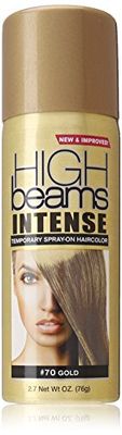 High Ridge Beams Intense SprayOn Hair Color Oz Add Temporary Color Highlight to Your Hair Instantly Great for Streaking Tipping or Frosting Washes out Easily, Gold, 2.7 Ounce