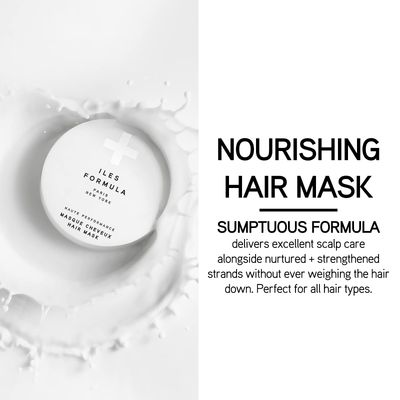 ILES FORMULA Haute Performance Hair Mask - Strengthen and Nourish All Hair Types - For Healthy Hair &amp; Scalp + Color Safe (6.4 Oz)