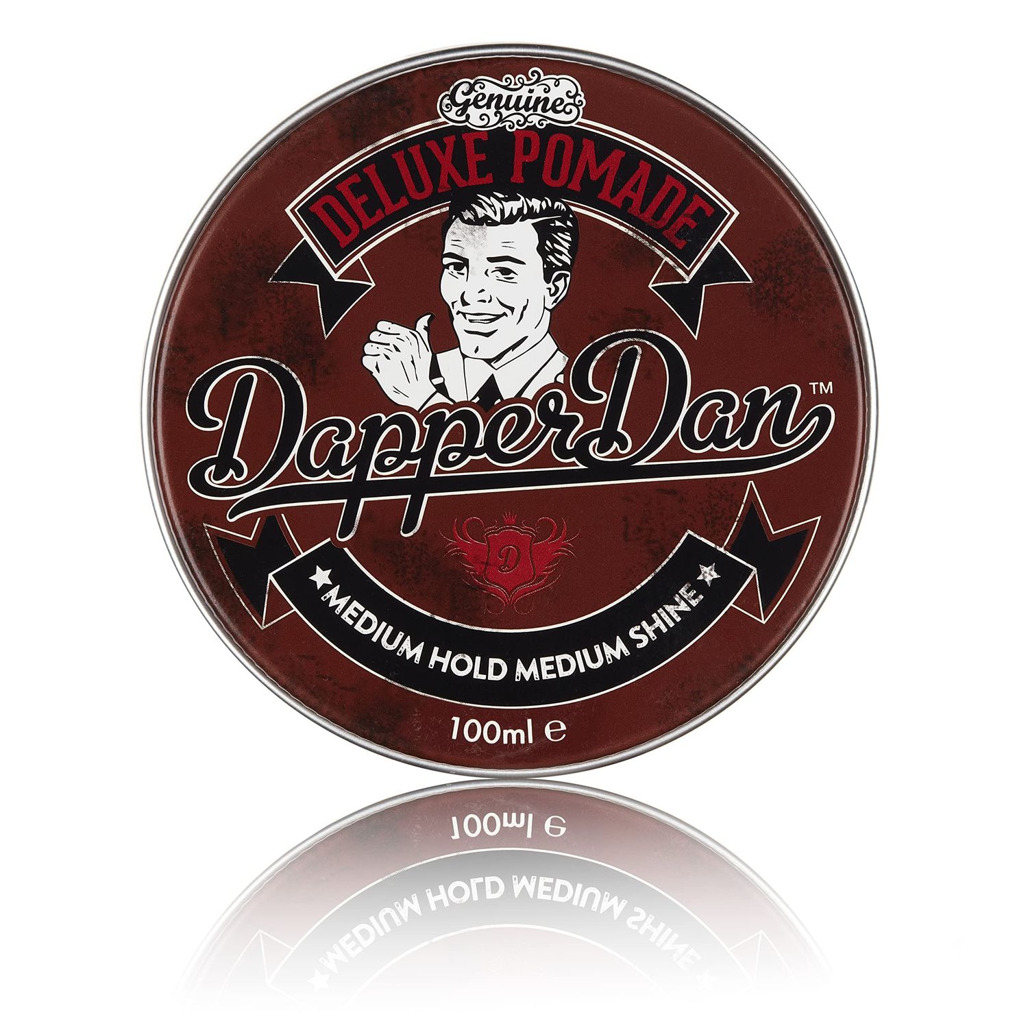 Deluxe Pomade By Dapper Dan, Medium Hold Medium Shine, No Greasiness Or Flakiness, Citrus &amp; Vanilla Fragrance 100ml