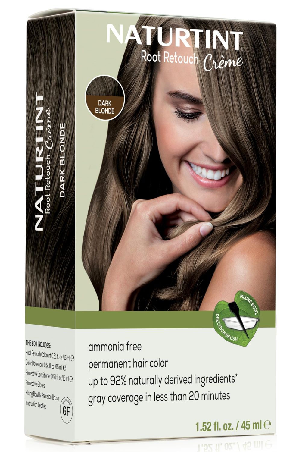 Naturtint Dark Blonde Root Retouch Crme Permanent Hair Color - Ammonia Free, Conceal Grays, No Artificial Scent, 1.52 Fl Oz