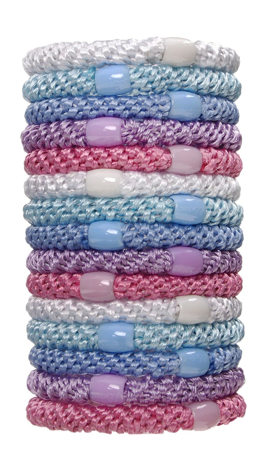 L. Erickson Grab &amp; Go Pony Tube - Pastel - 15 Pack Ponytail Holder Hair Ties