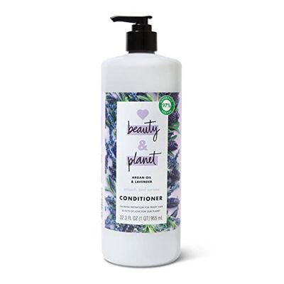 Love Beauty and Planet Smooth and Serene Dry Hair Conditioner Argan Oil &amp; Lavender for Frizz Control Paraben Free, Silicone Free and Vegan Dry Hair Treatment 32.3 oz