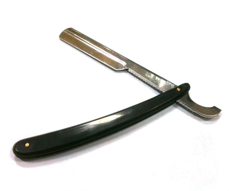 Plastic Handle Straight Razor Used with Replaceable Blade (Pack of 2)