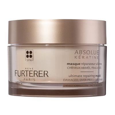Rene Furterer Absolue Keratine Ultimate Regenerating Mask for Damaged, Over-Processed Hair, Fine to Medium Hair 6.7 oz.