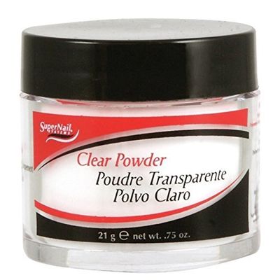 super nail French Acrylic Clear Powder, 0.75 Ounce