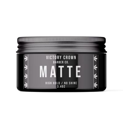 Victory Crown Matte Clay Pomade for Men - High Hold, No Shine - Non-Greasy Hair Paste - 3.4 oz