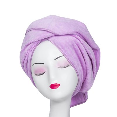 TANCANO Microfiber Hair Towel Anti Frizz Hair Wrap Super Absorbent Curly Hair Drying Towel 23.6&#39;&#39;x47&#39;&#39; Large Multifunction Towel for Bath Spa Makeup, Light Purple