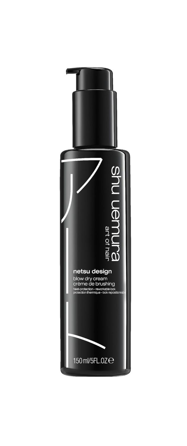 Shu Uemura Netsu Design Blow Dry Cream | Styling Primer and Heat Protectant | Adds Volume, Shine, and Smoothness | Medium Hold and Flexible Control
