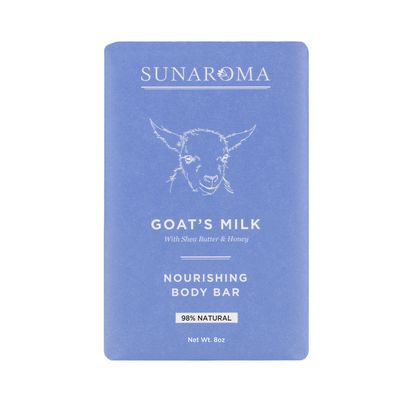 SUNAROMA Goat&#39;s Milk Soap, 6 Count