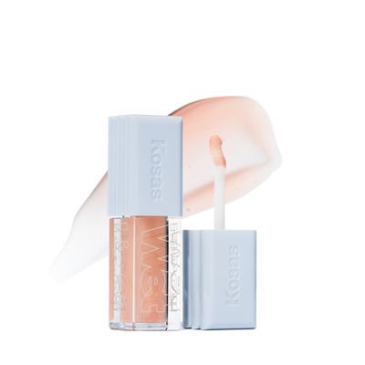 Kosas Wet Lip Oil Gloss - Hydrating Lip Plumping Treatment with Hyaluronic Acid &amp; Peptides, Non-Sticky Finish (Jellyfish)