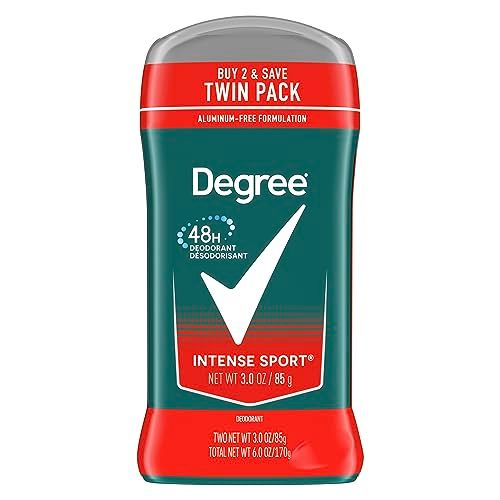 Degree Men Original Protection Deodorant Intense Sport 2 Count 48-Hour Odor Protection Deodorant for Men 3 oz