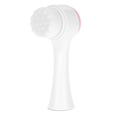 Exfoliating Face Brush, 3D Double Facial Cleansing Brush Exfoliating Grease Removal Massage Tool ()