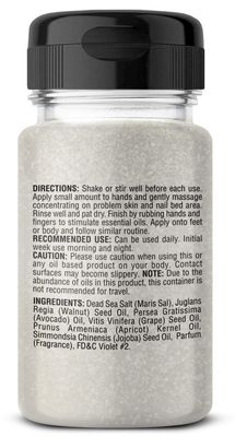 One Minute Manicure - Moisturizing Salt Scrub - 3 oz - Professionally Formulated To Exfoliate, Recondition & Moisturize Skin - Enhanced With Botanical Oils & Natural Sea Salts (Classic Mint)