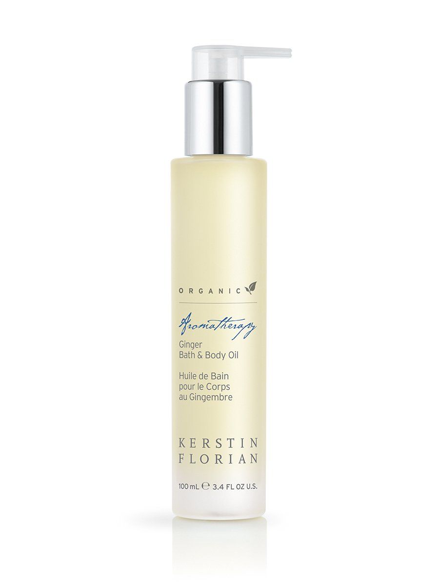 Kerstin Florian Organic Ginger Bath &amp; Body Oil | Nutrient Rich Moisturizer with Coconut and Jojoba Oil (3.4 fl oz)