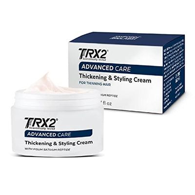 TRX2 Hair Thickening &amp; Styling Cream - Non-sticky &amp; lightweight texture - for all Hair Types - Thicker and more Hydrated - No Dyes [1.7 oz]