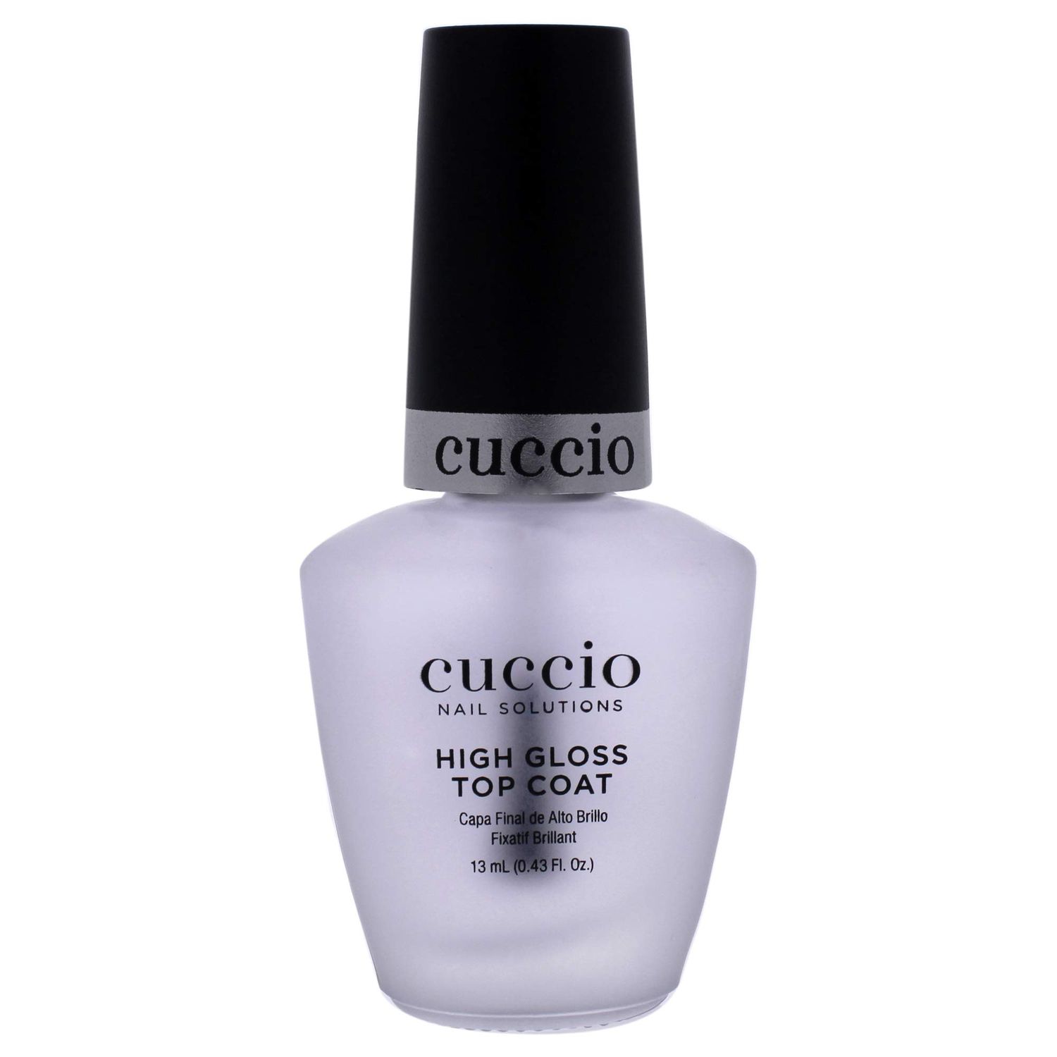 Cuccio Colour High Gloss Nail Top Coat - Developed With UV Absorbers To Help Protect The Nail Colour - Flexible Chip Resistant Protective Coating - Extends The Wear Of Your Manicure - 0.43 Oz