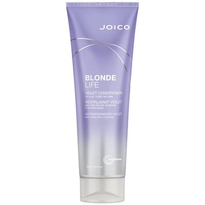 Joico Blonde Life Violet Conditioner | For Cool &amp; Bright Blonde Hair | Neutralize Brassy Tones | Banish Yellow Tones | Boost Shine | Sulfate Free | With Monoi &amp; Tamanu Oil | 8.5 Fl Oz