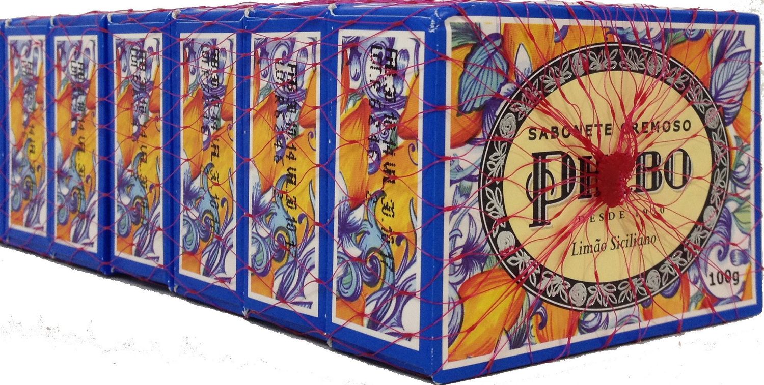Linha Mediterraneo Phebo - Sabonete em Barra Cremoso Limao Siciliano (6 x 100 Gr) - (Phebo Mediterranian Collection - Creamy Bar Soap Sicilian Lemon (6 x 3.5 Net Oz))