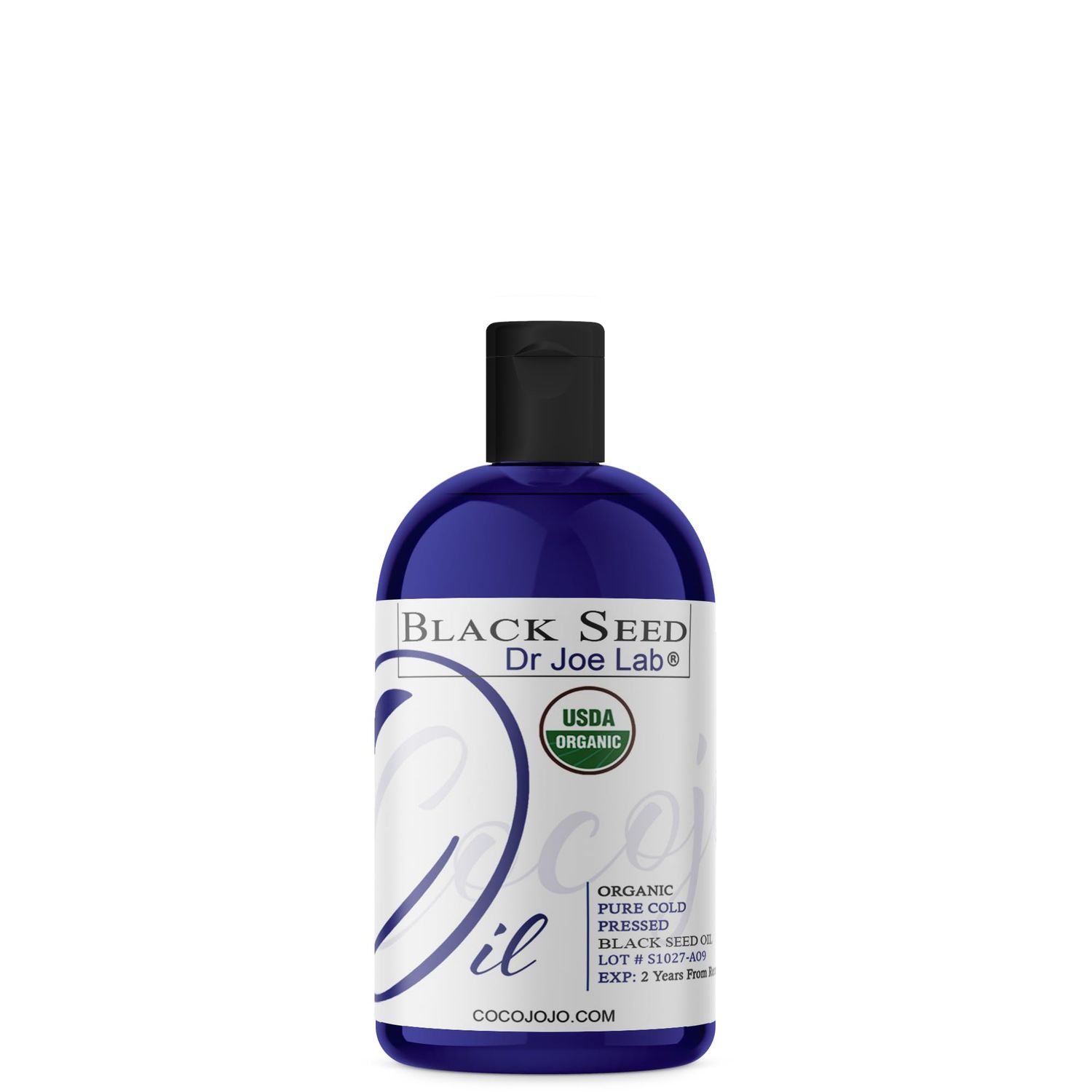 Dr Joe Lab Organic Black Seed Oil 8 oz USDA Certified Pure Natural Black Cumin Seed Oil Unrefined Cold Pressed Extra Virgin Nigella Sativa