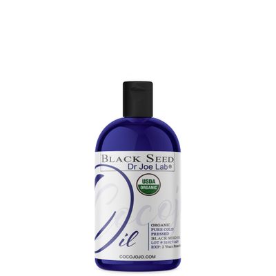 Dr Joe Lab Organic Black Seed Oil 8 oz USDA Certified Pure Natural Black Cumin Seed Oil Unrefined Cold Pressed Extra Virgin Nigella Sativa