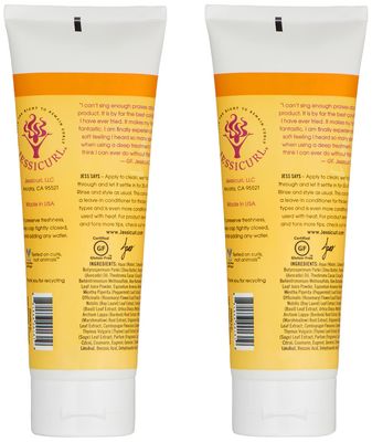 Jessicurl, Deep Conditioning Treatment, Island Fantasy, 16 Fl oz. Deep Conditioner for Dry Damaged Hair, great Anti Frizz Hair Mask and Leave in Conditioner for Curly Hair