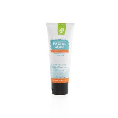 REDMOND Clay Facial Mud with Silver, 4 Ounce Tube (1 Pack)