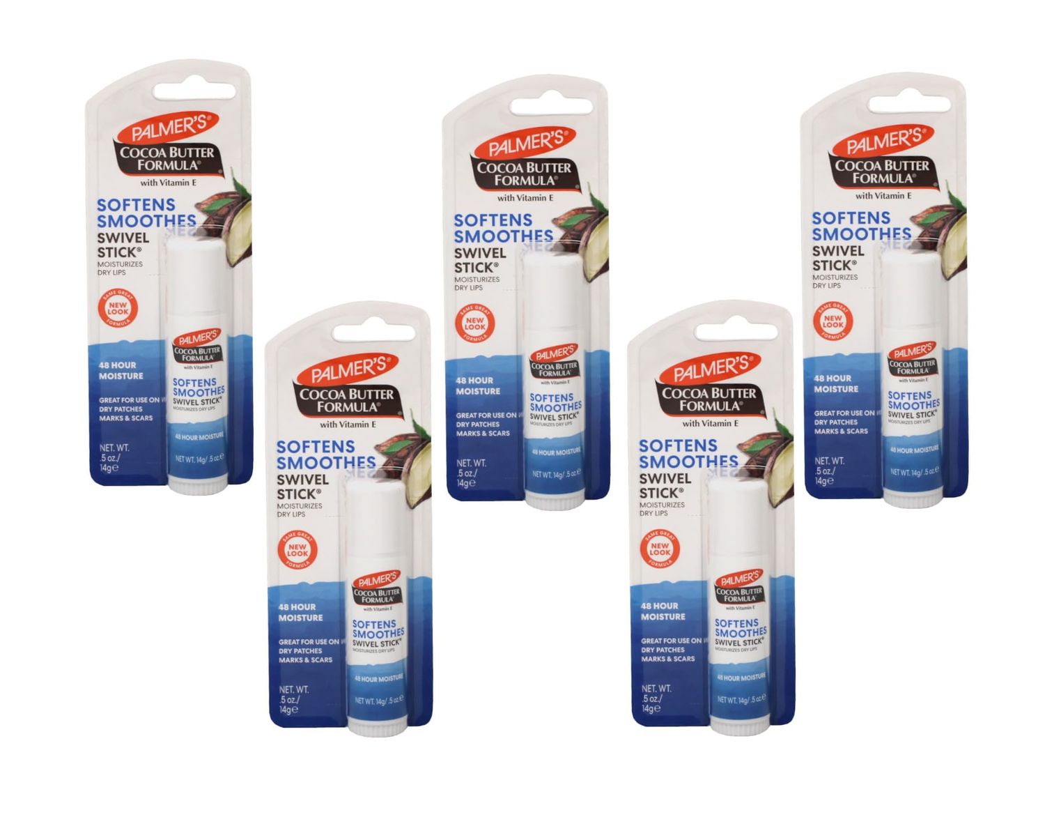 Palmer&#39;s Cocoa Butter Formula Swivel Stick 0.50 oz (Pack of 5)
