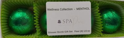 Spa Pure Citrus Mint Aromatherapy Shower Steamers Bombs - Shower Bombs with Essential Oils - Unisex Bath Melts - Self Care and Relaxation Shower Steamer - Enjoy Spa at Home - (4 Count)