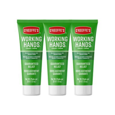 O&#39;Keeffe&#39;s Working Hands Hand Cream; For Extremely Dry; Cracked Hands; 1 oz Tube; (Pack of 3)