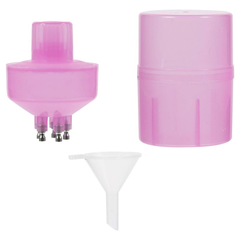 Lurrose 1 Set Empty Applicator Bottle with Funnel Plastic Root Comb Applicator Bottle Hair Color Applicator Bottle for Hair Styling Salon (Pink)