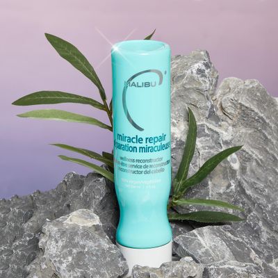 Malibu C Miracle Repair Hair Reconstructor (33.8 oz) - Nourishing Hair Repair Treatment for Weak, Damaged Strands - Flax Protein & Vitamin B5 for Hair Strength