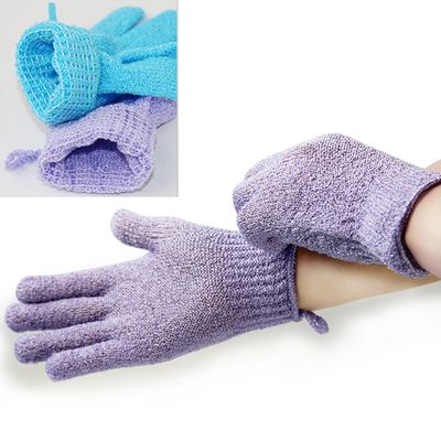 Exfoliating Body Gloves Bath Wash Mitts Skin Massage Deep Cleansing Dead Skin Brush Scrub Luxury Spa scrubber for Men, Women & Kids 4 Pairs (Package-003)