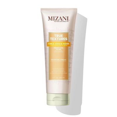 Mizani True Textures Perfect Coil Oil Gel | Curly Hair Gel Styler| Moisturizes and Fights Frizz | With Coconut Oil | Paraben &amp; Silicone-Free | For Curly, Dry Hair | 11 Fl. Oz.