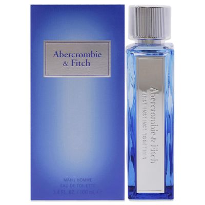Abercrombie &amp; Fitch First Instinct Together Men EDT Spray 3.4 oz, (ABEPFM018)