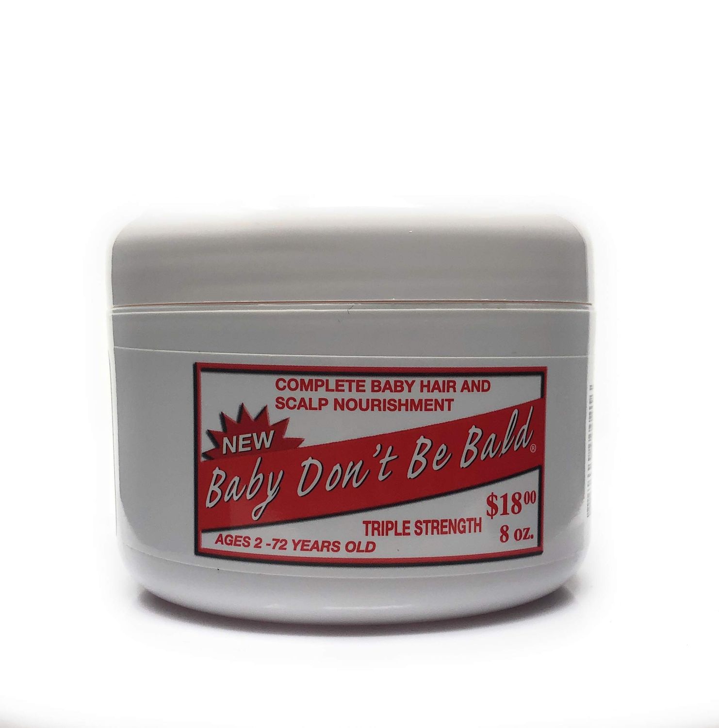 Baby Don&#39;t Be Bald Hair &amp; Scalp Nourishment Triple Strength (Red) 8 Oz.