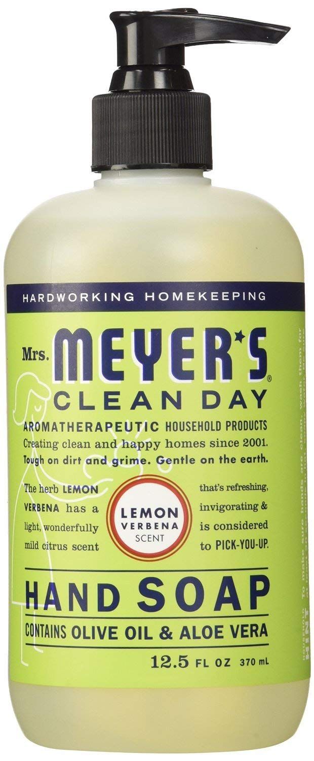 MRS. MEYER&#39;S CLEAN DAY Lemon Verbena Liquid Hand Soap 12.5 oz [Set of 4]