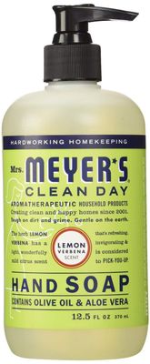 MRS. MEYER&#39;S CLEAN DAY Lemon Verbena Liquid Hand Soap 12.5 oz [Set of 4]