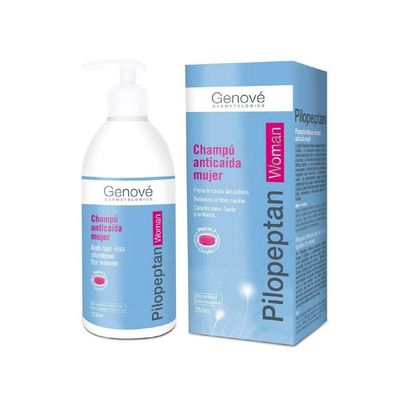 GENOV Pilopeptan for Women 250ml - Hair Care - Daily Use - Hair Regrowth Treatment - Anti-Hair Loss Shampoo - Rich In Nutrients - Active And Natural Ingredients
