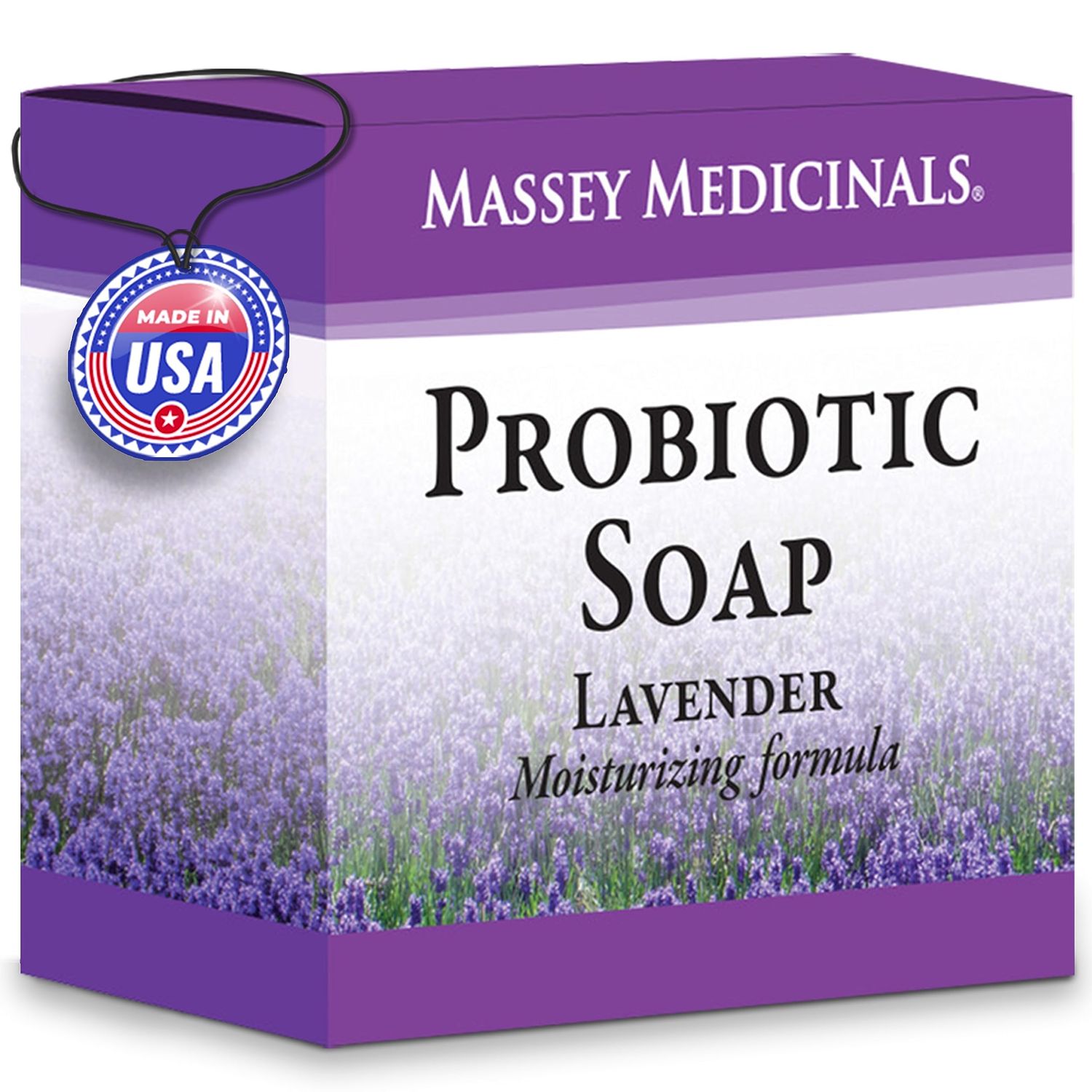 Candida Freedom Massey's Lavender Bliss Probiotic Soap Bar - Ideal Gift for a Spa-Like Experience - Perfect for Men &amp; Women - Elevate Your Daily Wash with this Invigorating 4oz Bar