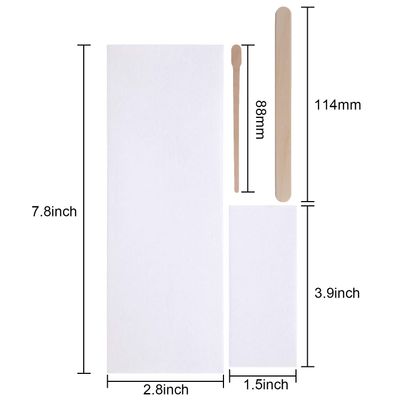 Yaomiao 400 Pieces Wax Strips Kit - Non-Woven Strips with Applicator for Body and Facial Hair Removal
