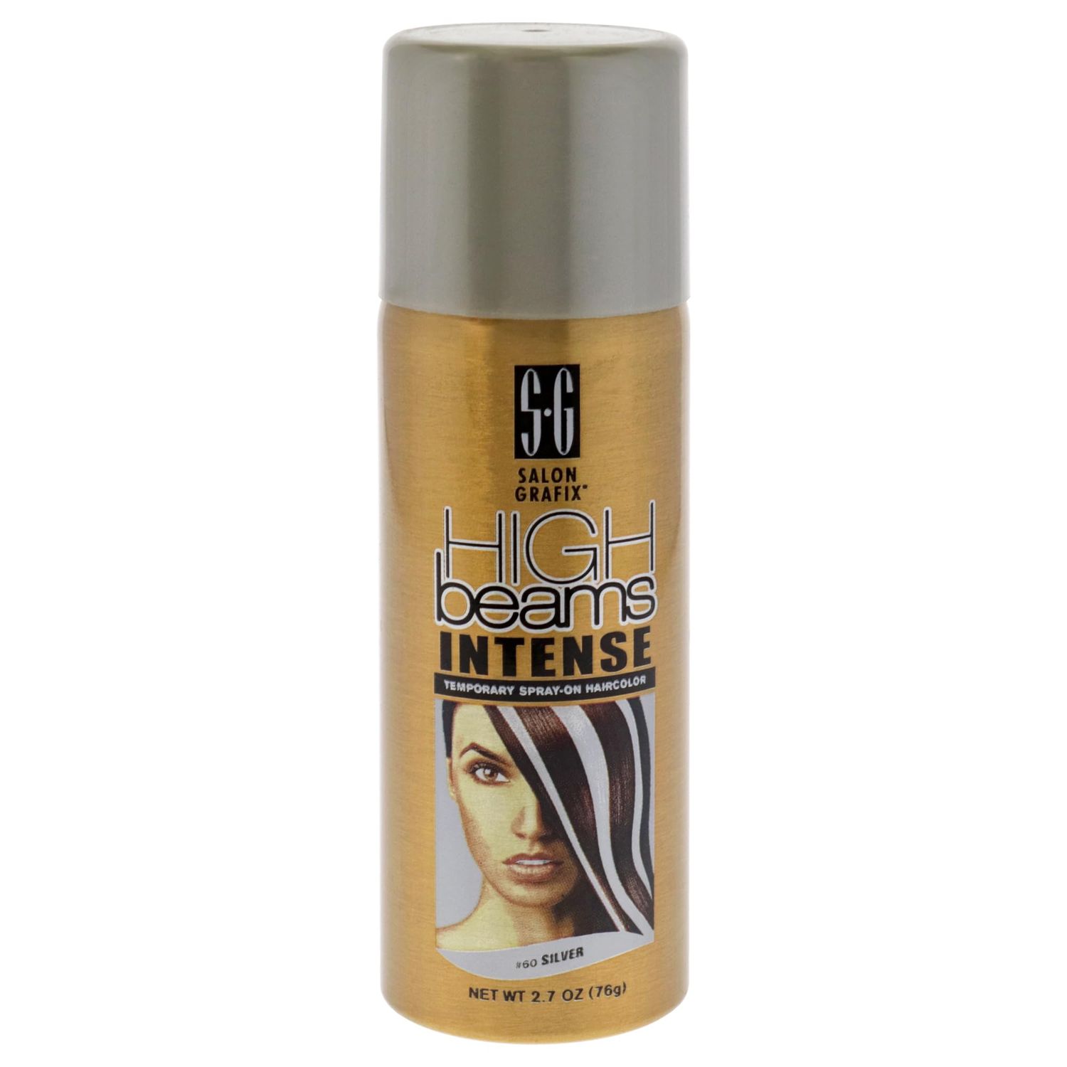 Salon Grafix High Beams Intense Temporary Spray - Silver for Unisex - 2.7 oz Hair Color