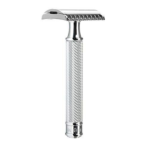 MHLE TRADITIONAL R41 Double Edge Safety Razor (Open Comb) For Men - Perfect for Every Day Use, Barbershop Quality Close Smooth Shave
