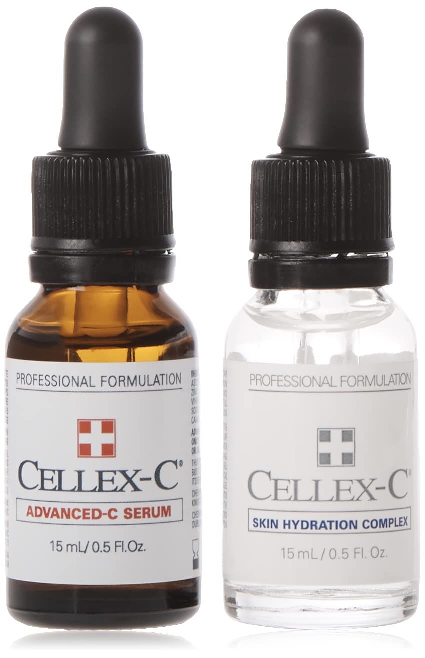 Cellex-C 2-Step Starter Kit, Advanced-C Serum, Skin Hydration Complex , 2x.5 oz/15 ml