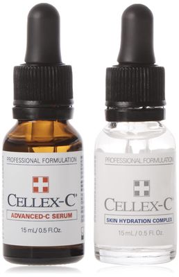 Cellex-C 2-Step Starter Kit, Advanced-C Serum, Skin Hydration Complex , 2x.5 oz/15 ml