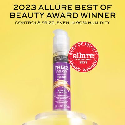 John Frieda Frizz Ease Extra Strength Hair Serum, Nourishing Hair Oil for Frizz Control, Heat Protectant with Argan &amp; Coconut Oils, 1.69 fl oz